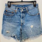 Levi's Levi’s 501 Denim Jean Shorts Button Fly Women’s Waist 26 Photo 0