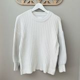 Aerie  Ribbed Crew Neck Pullover Sweater Off White Sz XS Photo 0