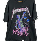 Metallica Oversized Cotton Black Graphic T Photo 0
