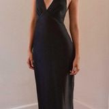 Peppermayo Heavy Hearted Black Maxi Dress Photo 0