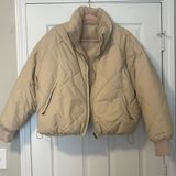 American Eagle reversible nylon fur puffer jacket Photo 0