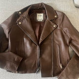 Abercrombie & Fitch Abercrombie Leather Jacket Photo 0
