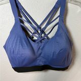 Victoria's Secret Criss cross front and back Blue Victoria’s Secret Strappy Sports Bra- 36D Photo 0
