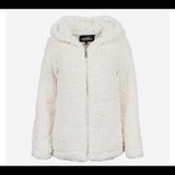Madden Girl NWT  Sherpa Zip Up Jacket Cream Medium Photo 0