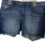 Loft Ann Taylor  Dark Blue Denim Shorts 16 Photo 0