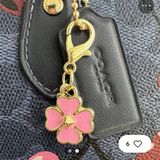 Coach Mini Clover Enamel Bag Charm Or Zipper Pull  Photo 0