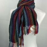 Merona Scarf Rectangular Rainbow Weave Warm Soft Photo 0