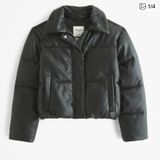 Abercrombie & Fitch Vegan Leather Ultra Puffer Coat Photo 0