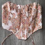 Bershka Pink Royal Corset Top Photo 0