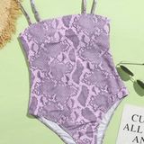 Purple Snake Print Swimsuit! NEW Photo 0