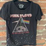 Pink Floyd  Band Tee Splatter Paint Graphic Photo 0