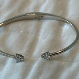 Nordstrom Real Silver Bracket With Swarovski Crystal Photo 0