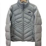 The North Face Light Blue 550 Down Insulated Puffer Jacket Size Medium Photo 0