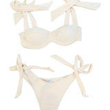 Strawberry Milk Mob white lotus bikini top Photo 0