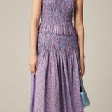 J.Crew Smocked Midi Dress Photo 0