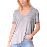 Free People  Rising Sun Oversized Tee in Gray Photo 0