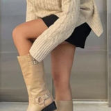 DV by Dolce Vit Dolce Vita Leather Moto Boots 8.5 New  Photo 0