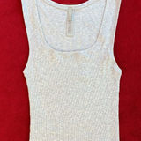 SKIMS  cotton rib tank in light heather grey size S Photo 0