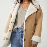Free People NWT Diogo Coat / Ivory Combo NWT Photo 0