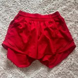 Lululemon Red Hotty Hot Shorts Tall 4 Photo 0