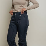 NILS Sportswear Women's Black Satin Sheen Wide Leg Ski Snow Pants Size 6 Photo 0