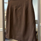 Nicole Taylor Wool Skirt, Size 4,‎ Brown Photo 0
