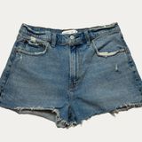Abercrombie & Fitch Denim Mom Shorts Photo 0