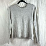 Adrienne Vittadini 2 Ply 100% Cashmere Crew Neck Soft Gray Sweater Size Large Photo 0