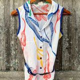 Vintage 1970’s Blouse With Waist Belt Multiple Size M Photo 0