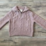 Jessica Simpson Fuzzy Winter Outfit Stretch Knitwear Ribbed Long Sleeve Cozy Casual Dressy Top Photo 0