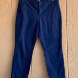 a.n.a Navy Cropped Chino Pants Photo 0