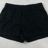 Old Navy Black Linen Blend High Rise Pull On Shorts M Photo 0