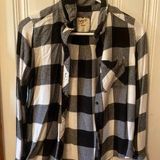 Arizona Jean Company Arizona Black and White Flannel Boyfriend Fit Photo 0