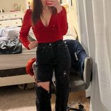 Abercrombie & Fitch Abercrombie Black Wide Leg Jeans Photo 0