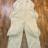 HYFVE Womens Cargo Cream Overalls Size Large Beige Photo 0