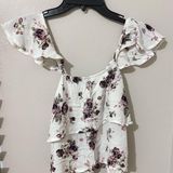 Charlotte Russe  Off-The-Shoulder Top Floral Photo 0