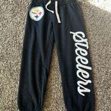 NFL  Steelers Women’s Fleece Gray Joggers Photo 0