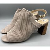 Liz Claiborne  Goldie Taupe Koala Slingback Heels Sandals Womens 9.5 Photo 0