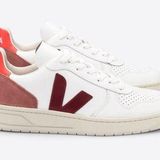 VEJA  V10 White Marsala Dried Petal Orange Fluo Women’s 5 Photo 0