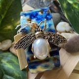 Amrita Singh  Open Resin Bee Pearl Cuff Photo 0