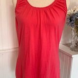 Merona Coral pink ruffled tank top Photo 0