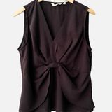 Soft Surroundings Black Sleeveless Blouse Enka Tank Top Shirt Size Large Photo 0