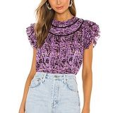 Ulla Johnson Amai Top in Lavender Size 4 Photo 0