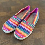 MIA Amore Rainbow Stripe Espadrilles Photo 0