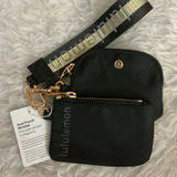Lululemon  athletica Black Dual Pouch Wristlet Photo 0