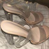 Boutique Clear Nude Heels Photo 0