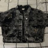 POL Black+Gray Jean Jacket Photo 0