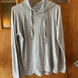 P.J. Salvage  Heather Gray Cropped Hoodie Women NWT Size Medium  Photo 0