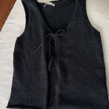 Abercrombie & Fitch Abercrombie Black Tie Top Front Photo 0