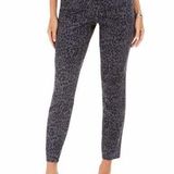 Style & Co Wild Puma Curvy Skinny Jeans Animal Print Colored Denim Black Gray 12 Photo 0